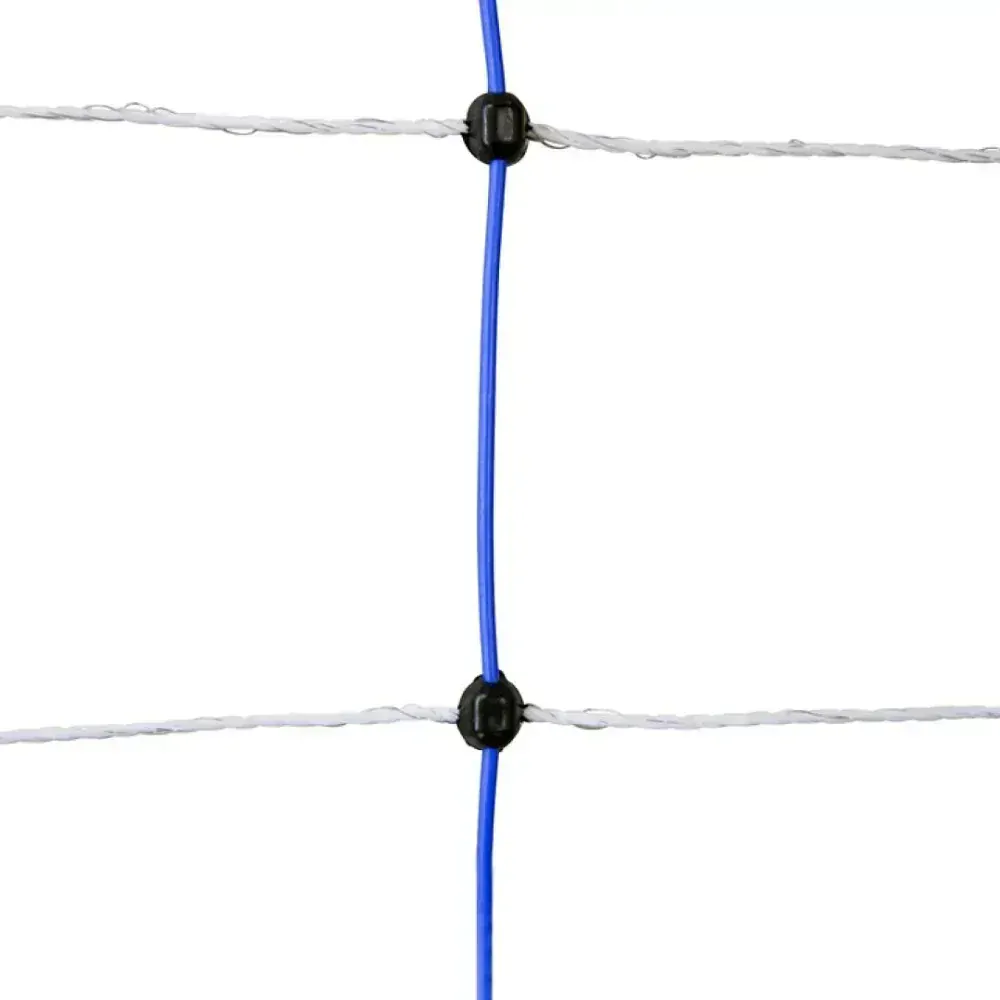 Modrá síť pro elektrický ohradník proti vlkům, výška 145 cm, délka 50 m, dvojitý hrot