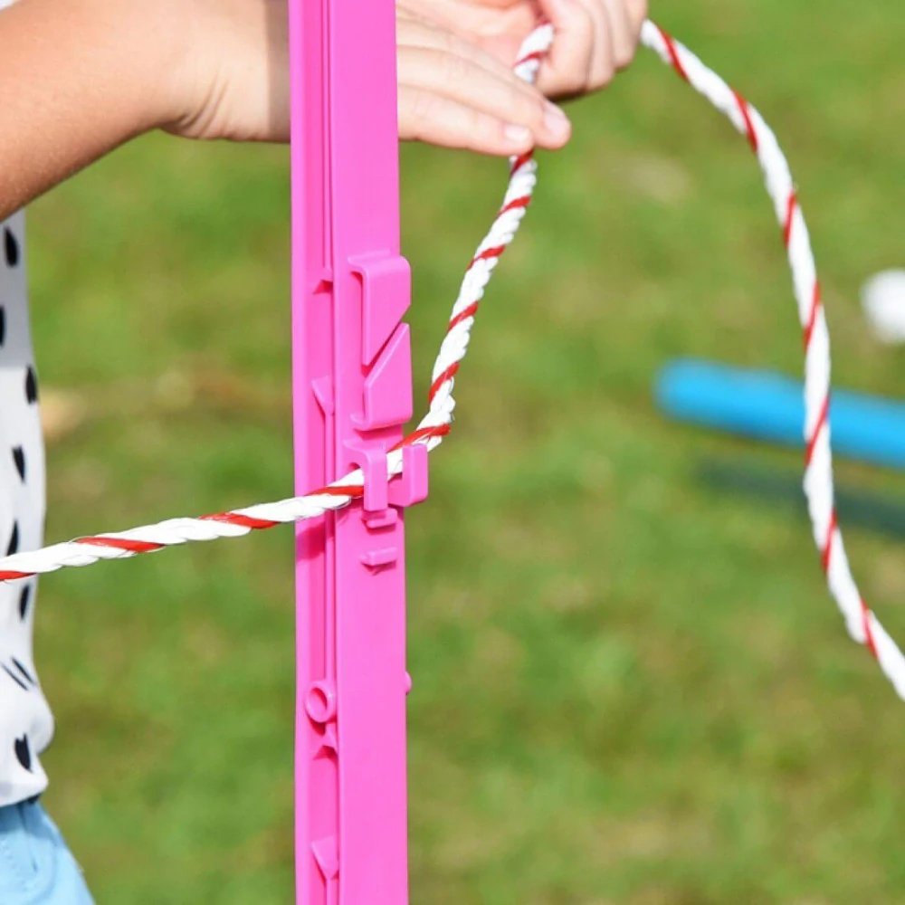 Výpasná tyč 155/133 cm, kovový hrot růžová